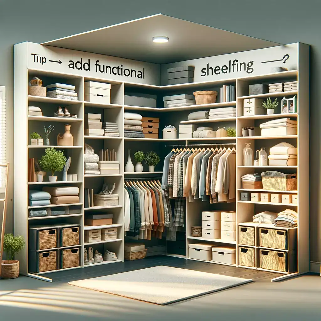 Tip 2: Add Functional Shelving